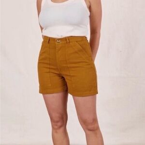Big Bud Press Classic Work Shorts in Spicy Mustard